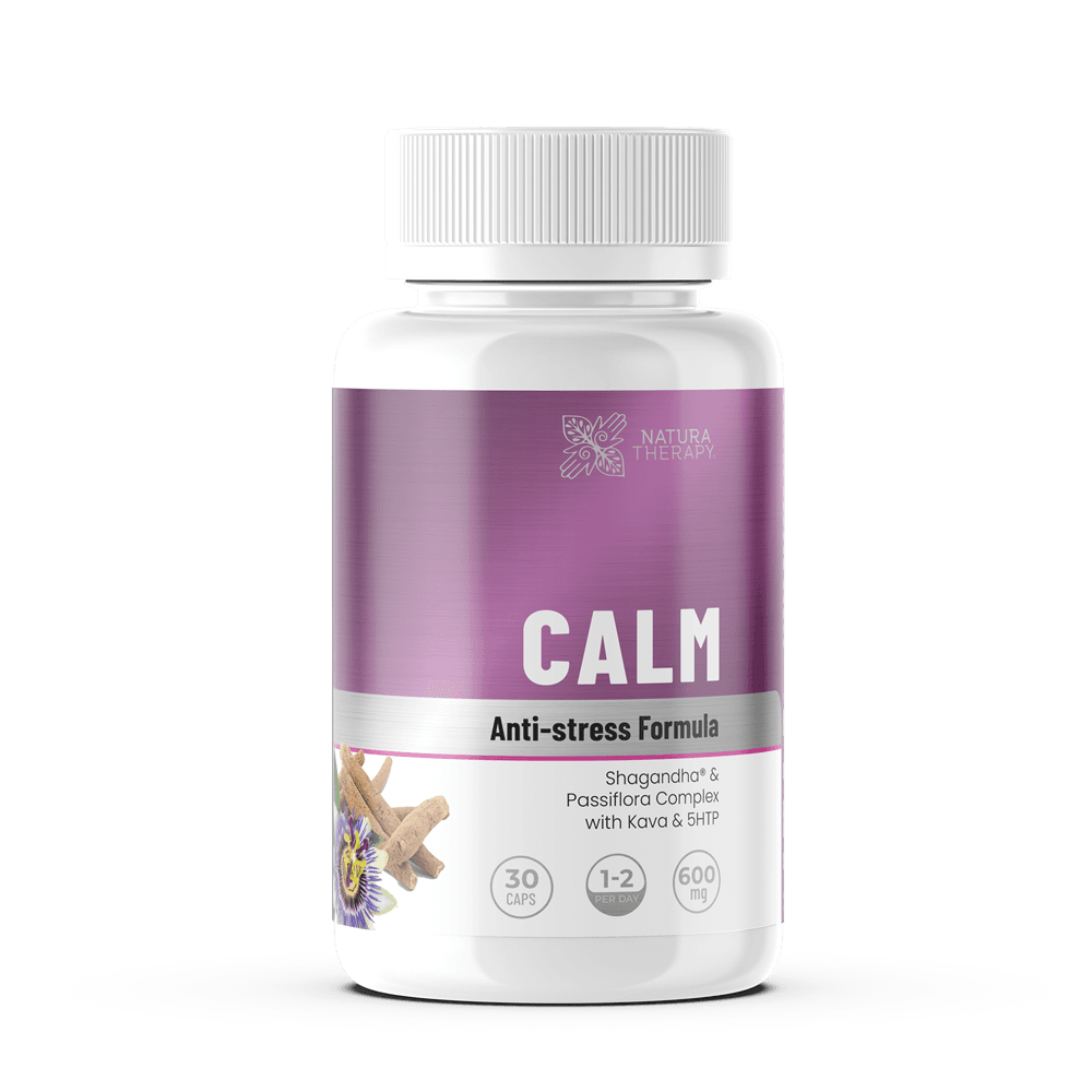 CALM – 30 капсули препарат със специално медицинско предназначение за диетично регулиране на състояния на тревожност, стрес и нарушения в настроението. – диетично | NaturaTherapy – натурални добавки от България