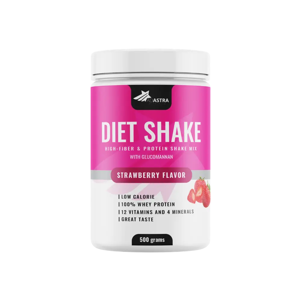 Diet Shake с вкус на ягода,заместител на хранене за регулиране на теглото – регулиране | NaturaTherapy – натурални добавки от България