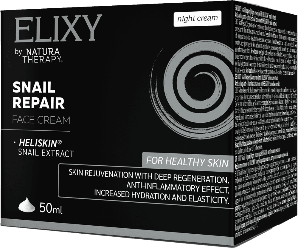 ELIXY Snail Repair 50 мл. - нощен крем за лице – лице | NaturaTherapy – натурални добавки от България