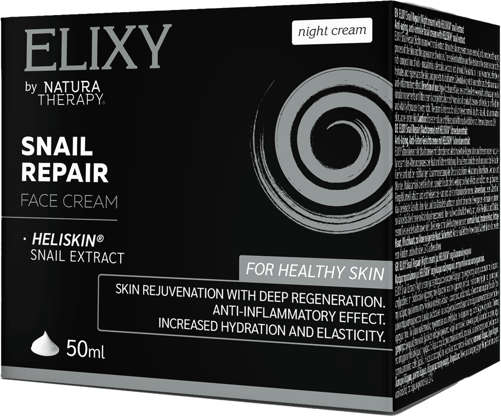 ELIXY Snail Repair — нощен крем 50 мл. – ELIXY | NaturaTherapy – натурални добавки от България