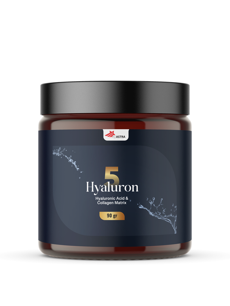 Hyaluron 5 – прах с хиалуронова киселина, колаген, глюкозамин сулфат, витамин C и магнезий