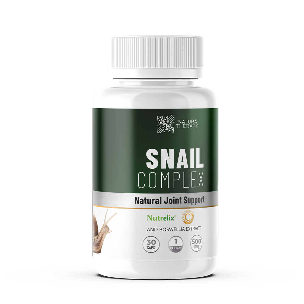 Snail Complex – капсули с екстракт от охлювна слуз, куркума, босвелия и витамин C
